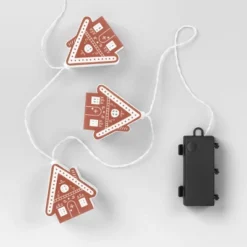 8ct LED Battery Operated Christmas Gingerbread Houses Novelty String Lights Warm White With Clear Wire - Wondershop™ -Wonder Shop USA GUEST 5d196f6d 1b3d 42c8 a982 527d8e1224dc