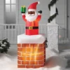 6' LED Animated Santa In Chimney Christmas Inflatable Decoration Red - Wondershop™: Festive Outdoor Display With Lights -Wonder Shop USA GUEST 5e31b910 316c 4b95 aba6 7b365203b2b5