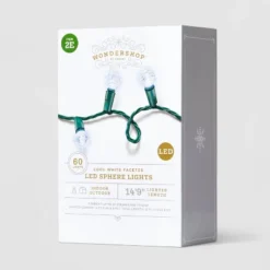 60ct LED Faceted Sphere Christmas String Lights With Green Wire - Wondershop™ -Wonder Shop USA GUEST 6071f337 6a42 4de4 b03e 8c1e76a736ac