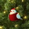 Christmas Featherly Friends Ornament Red Bow - Wondershop™ -Wonder Shop USA GUEST 60871d5f 7397 4c0e 9431 88370621131d