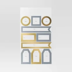 50ct Christmas Peel And Stick Gift Tags Metallic Gold/Silver - Wondershop™ -Wonder Shop USA GUEST 60d23177 e834 4182 8a88 30bf7a9f950f
