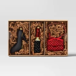 3pc Christmas Gift Ornament Set Glass Fashionista - Wondershop™ -Wonder Shop USA GUEST 62e7be11 9c7d 4e9f ad5a 20beeefd7be7