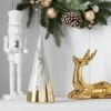 12" Marbled Ceramic Cone Christmas Tree Figurine With Gold Accent - Wondershop™ Black/White 2 12" Marbled Ceramic Cone Christmas Tree Figurine With Gold Accent - Wondershop™ Black/White -Wonder Shop USA GUEST 64ad54d5 1ba8 49de ac58 03fbfd500a00