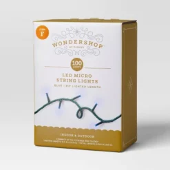 9.5' 3mm 100ct LED Micro Christmas String Lights With Green Wire - Wondershop™ -Wonder Shop USA GUEST 65eb7382 a1ce 4494 a190 1be6ffcda734