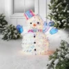 LED Tinsel Snowman Christmas Novelty Sculpture Light With Clear Color Light Bulb - Wondershop™