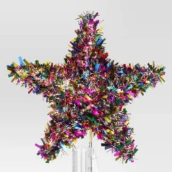 11" Lit-Led Multi Tinsel Star Twinkle Warm White Lights Christmas Tree Topper - Wondershop™ -Wonder Shop USA GUEST 679e2025 0a32 4c2c 9ed7 22afd1274717