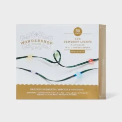 50ct LED Heavy Duty Dewdrop Christmas Indoor Fairy String Lights With Green Wire - Wondershop™ -Wonder Shop USA GUEST 6997bc27 7da0 4b12 aa1c d0b9ca0ade68