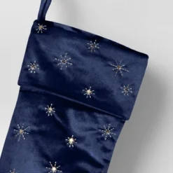 21" Christmas Gold Starburst Velvet Stocking Navy - Wondershop™ -Wonder Shop USA GUEST 69db6d7a 23b1 4b3b a5f2 16d656a13da9