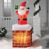 6' LED Animated Santa In Chimney Christmas Inflatable Decoration Red - Wondershop™: Festive Yard Display, Easy Setup -Wonder Shop USA GUEST 6a6df261 89e9 41ff a2b3 d59306d2bc8d