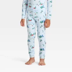 Toddler "Tis The Ski-son!" Cozy Knit Long Sleeve Shirt And Pants Holiday Matching Family Pajama Set - Wondershop™ Blue -Wonder Shop USA GUEST 6afed1b7 8c53 400c b769 b322ffb2c05e