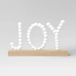 7.75" Battery Operated LED Lit 'JOY' Pom Pom Tabletop Decorative Sign - Wondershop™ -Wonder Shop USA GUEST 6bcee68f f1b3 438e b57a 4976f01bed42