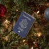 Passport Christmas Tree Ornament Navy - Wondershop™