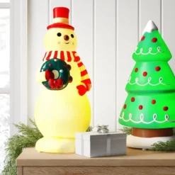 Christmas Lit Blow Mold Snowman Decor - Wondershop™