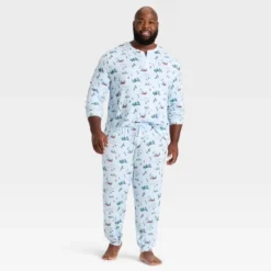 Men's "Tis The Ski-son!" Cozy Knit Holiday Matching Family Pajama Pants - Wondershop™ Blue -Wonder Shop USA GUEST 6f0e4acb ed29 4b26 a79d bde641ab41ec