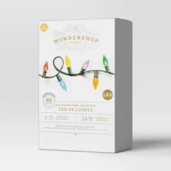 60ct LED Faceted C6 Christmas String Lights Twinkling With Green Wire - Wondershop™ -Wonder Shop USA GUEST 715e628a 22b0 438d 93a1 e5d836148bad
