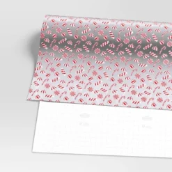 30” 25 Sq Ft Christmas Roll Wrap Red/White Candy On Silver - Wondershop™ -Wonder Shop USA GUEST 7464cb42 ac6a 41d3 8b96 5e45b7da39e0