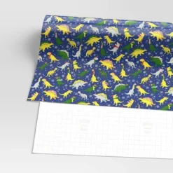30” 125 Sq Ft Christmas Roll Wrap Dinosaurs On Blue - Wondershop™ -Wonder Shop USA GUEST 7465d225 16a7 4492 8189 ae45ae6f27c2
