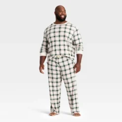 Men's Plaid Ribbed Holiday Matching Family Pajama Pants - Wondershop™ Cream -Wonder Shop USA GUEST 7e1d1cb5 ebcd 4ed7 aefa c3ebd113d1bc