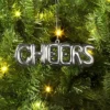 4" Christmas Metallic Words Ornament Silver Cheers - Wondershop™ -Wonder Shop USA GUEST 81fa118d c198 49b5 8715 635401158894