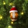 Christmas Glass Football With Santa Hat Ornament - Wondershop™ -Wonder Shop USA GUEST 82e55e24 9f8f 4505 b89a c7ec3fb06dad
