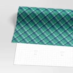 30" 50 Sq Ft Christmas Roll Wrap Green And Navy Plaid - Wondershop™ -Wonder Shop USA GUEST 84372f87 e1c4 4c31 a449 9467b268578a