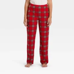 Women's Plaid Microfleece Holiday Matching Family Pajama Pants - Wondershop™ Red -Wonder Shop USA GUEST 851ded88 bc8c 4bb2 ade6 28126488d3ce
