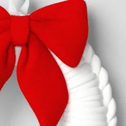 24" Christmas White Tube Yarn Red Bow Wreath - Wondershop™ 5 24" Christmas White Tube Yarn Red Bow Wreath - Wondershop™ -Wonder Shop USA GUEST 87a3cba2 b43c 4f12 b1ea 3e624f9feb48