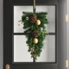 28" Decorated Pine Hanging Christmas Artificial Swag Green/Champagne Gold - Wondershop™ -Wonder Shop USA GUEST 88f57eb6 c0d1 4c8b 977b 6a9f93128099