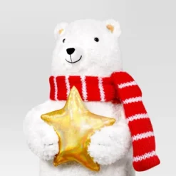 Christmas Plush Polar Bear With Star Decor - Wondershop™ -Wonder Shop USA GUEST 89f635bf eab0 499b b08b e410327e7441