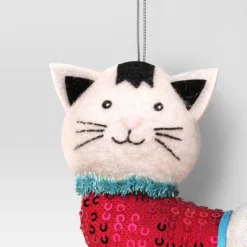 4" Christmas Sweater Cat Ornament - Wondershop™ -Wonder Shop USA GUEST 8b140835 398c 4945 8ef3 3b2e8542ba70