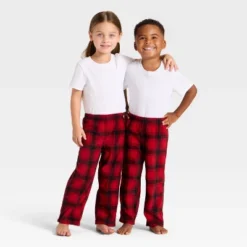 Toddler Plaid Microfleece Holiday Matching Family Pajama Pants - Wondershop™ Red/Black -Wonder Shop USA GUEST 8cae2e21 9fbe 4068 9053 ee2fe07d0b2b