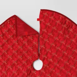 48" Christmas Embroidered Bow Velvet Tree Skirt Red - Wondershop™ -Wonder Shop USA GUEST 8f2b466c 3325 4c6c bd70 d84fd10cf88a