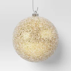 9ct 100mm Christmas Ornament Set Iced Green/Champagne/Red - Wondershop™ -Wonder Shop USA GUEST 90102ccc 42a5 454c 90fc 81e2e9c0f774