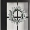 20" Flocked Pine Artificial Christmas Wreath - Wondershop™