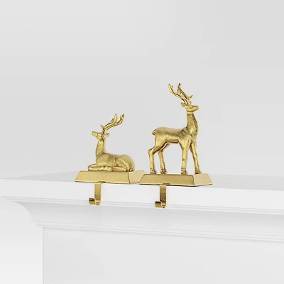 2pk Christmas Deer Stocking Holder - Wondershop™ 4 2pk Christmas Deer Stocking Holder - Wondershop™ - Image 2