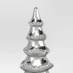9.13' Christmas Glass Tree Silver - Wondershop™ -Wonder Shop USA GUEST 93e13dc6 b2d9 46b1 a83f 8ad8924674c6
