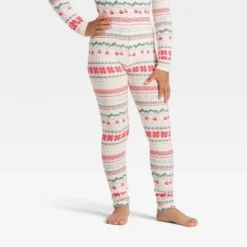Toddler "Let It Snow" Fair Isle Cozy Knit Long Sleeve Shirt And Pants Holiday Matching Family Pajama Set - Wondershop™ Cream -Wonder Shop USA GUEST 988ea061 c67a 425d 8bc4 dea69e4c521e