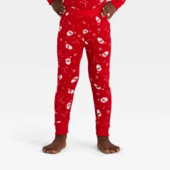Toddler Santa Print Ribbed Long Sleeve Shirt And Pants Holiday Matching Family Pajama Set - Wondershop™ Red -Wonder Shop USA GUEST 99ecc4f5 39c6 4da1 bf06 b0adb50c23e3