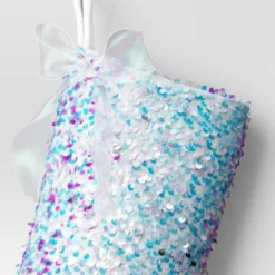 21" Christmas Iridescence Sequins Stocking With Bow - Wondershop™ -Wonder Shop USA GUEST 9a92cee8 f920 460e 937c 89d0c45ce867