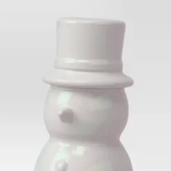 7" Christmas Ceramic Iridescent Snowman Figurine - Wondershop™ -Wonder Shop USA GUEST 9aa77c66 04cb 408d 86ac 4ab71802d7a7