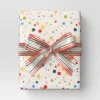 30” 90 Sq Ft Christmas Roll Wrap Multi-Color Dots/Stars On Cream - Wondershop™ -Wonder Shop USA GUEST 9af703b1 e338 4927 b287 310c7c691ebc