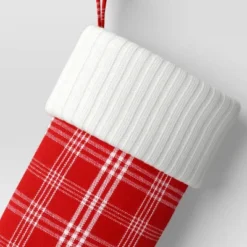 20" Christmas Plaid Stocking With Cuff Red Base - Wondershop™ -Wonder Shop USA GUEST 9e3c5c57 3fcd 4c20 a58a a4cd5b34551e