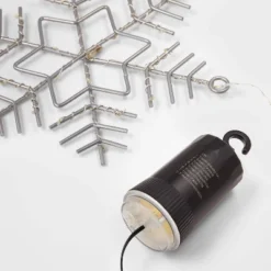 3pk Battery Operated LED Hanging Metal Snowflake Christmas Lights - Wondershop™: Indoor/Outdoor Use With Timer -Wonder Shop USA GUEST a7c21ba3 7199 4acc 99ec aa17d8326f25
