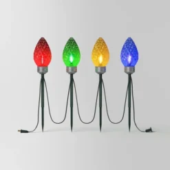 4pc LED Big Bulb Christmas Novelty Pathway - Wondershop™ -Wonder Shop USA GUEST aaed4459 acdf 49d5 8f26 8901e9a33b80
