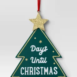 Christmas Wood Tree Countdown Ornament - Wondershop™ -Wonder Shop USA GUEST ac119dfd 8a16 4f72 a07c 1dbae6152e47