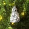 Christmas Glass Polar Bear Ornament - Wondershop™