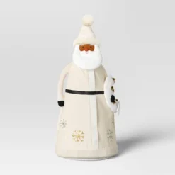 22.5" Fabric Santa Sculpture With Bell Wreath - Wondershop™ White 7 22.5" Fabric Santa Sculpture With Bell Wreath - Wondershop™ White -Wonder Shop USA GUEST b9db5333 d432 44a4 9a7c db3b99df3391