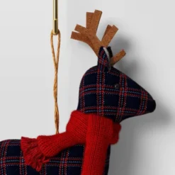 Christmas Fabric Deer Ornament Blue Plaid - Wondershop™ -Wonder Shop USA GUEST bb392d1a 6158 48ac 9e74 c981bf3112f0