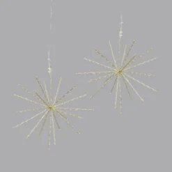 2pc 12" LED Twinkling Starburst Christmas Novelty Sculpture Light White With Gold Wire - Wondershop™ -Wonder Shop USA GUEST bb836578 506c 49cb 9207 7fa4226cc8bd