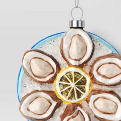 4" Christmas Glass Oyster Ornament Blue Plate - Wondershop™ -Wonder Shop USA GUEST bbc89491 9514 4cb2 987b 3af69eb560fa